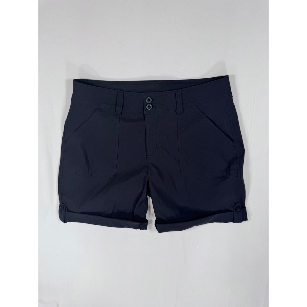 Eddie Bauer Horizon Shorts Black Women 8 Hiking Outdoor Gorpcore Utility